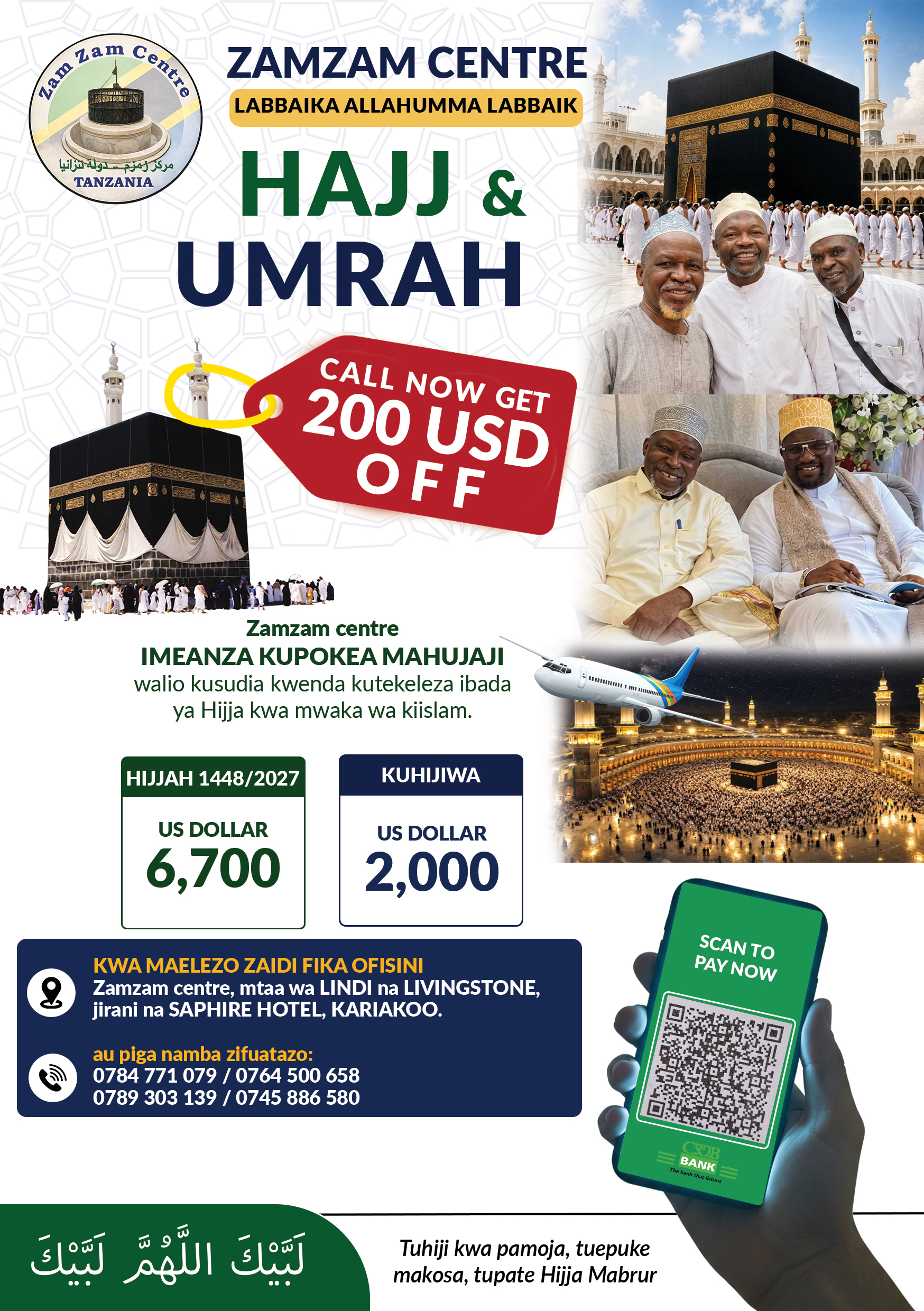 ZAMZAM CENTRE - HIJJA & UMRAH